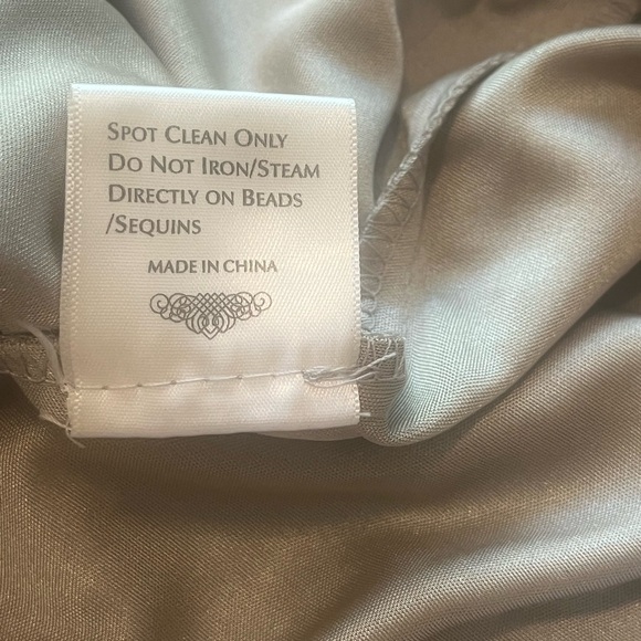 Sue Wong Nocturne Lace Beaded Sequined Sleeveless Cocktail Sheath Dress 4 - Picture 8 of 10